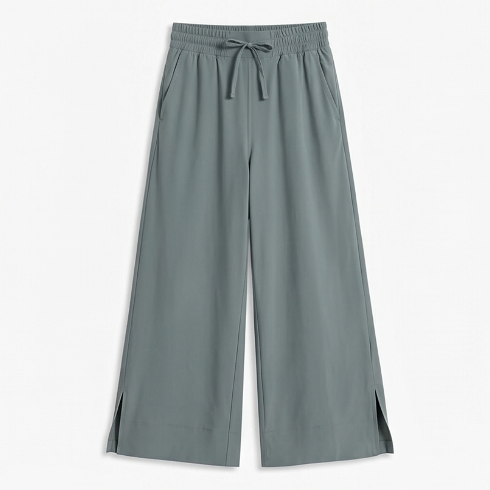 Veluna™ – Effortless Wide-Leg Crop Pants