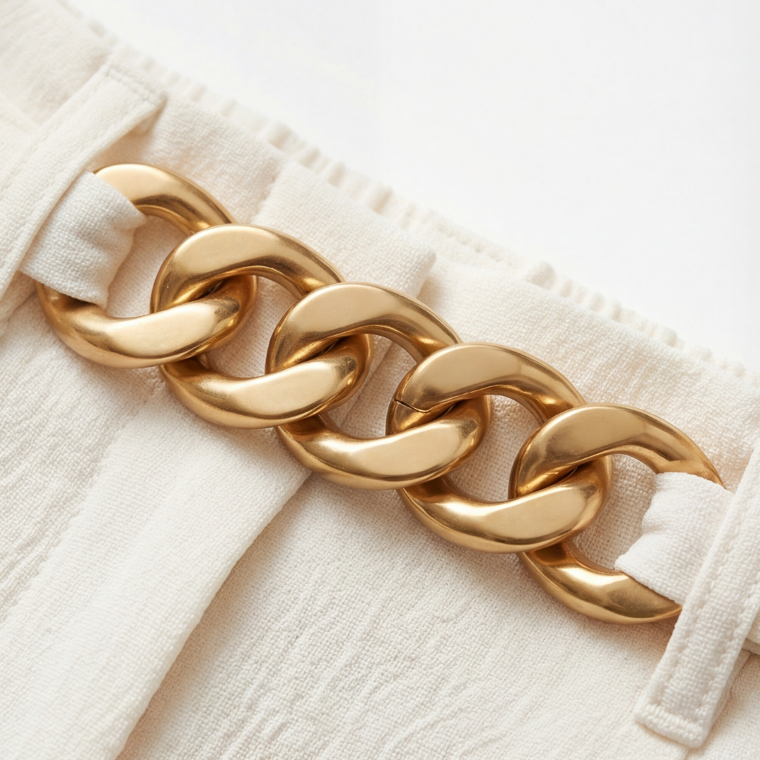 Florenza™ – Gold Accent Wide Leg Trousers