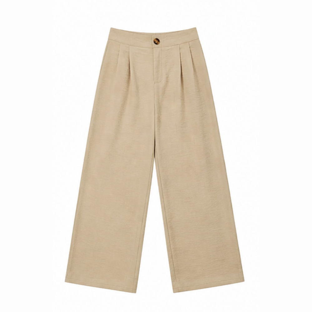 Lunavia™ – High-Waist Wide-Leg Drape Trousers
