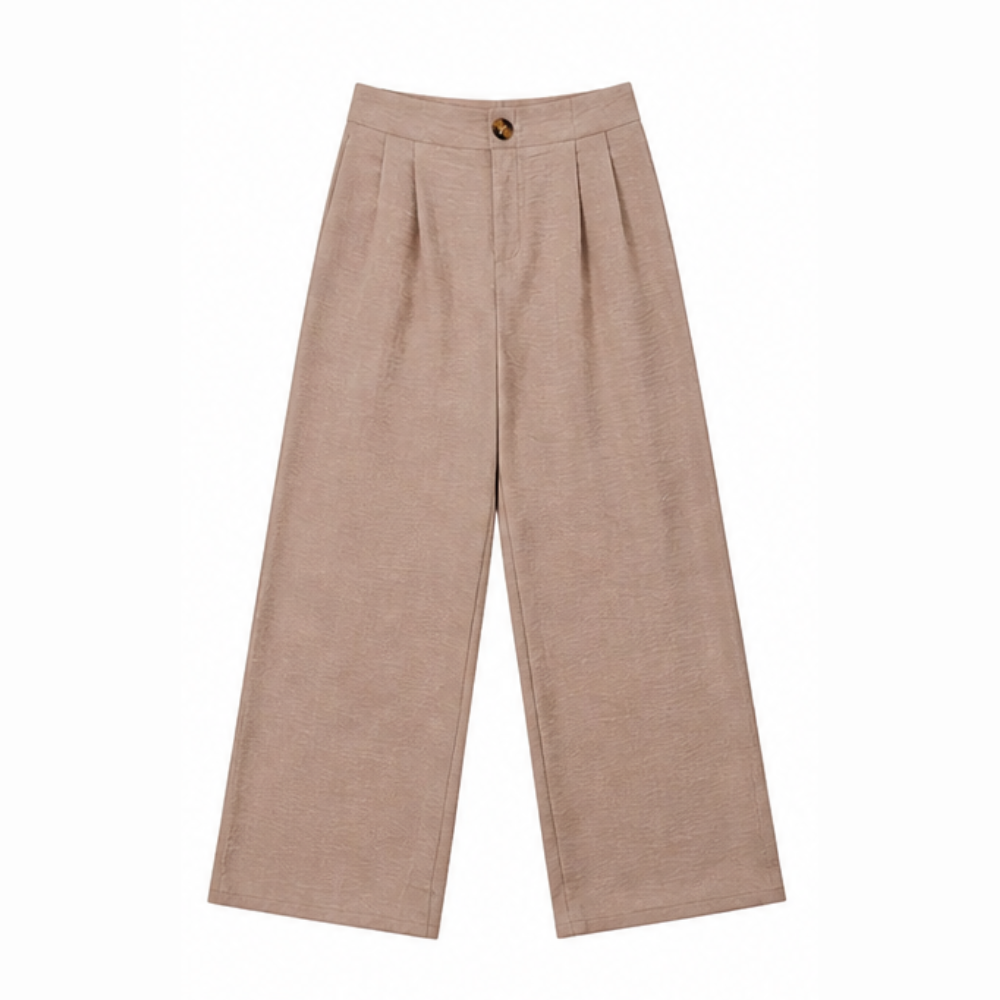 Lunavia™ – High-Waist Wide-Leg Drape Trousers