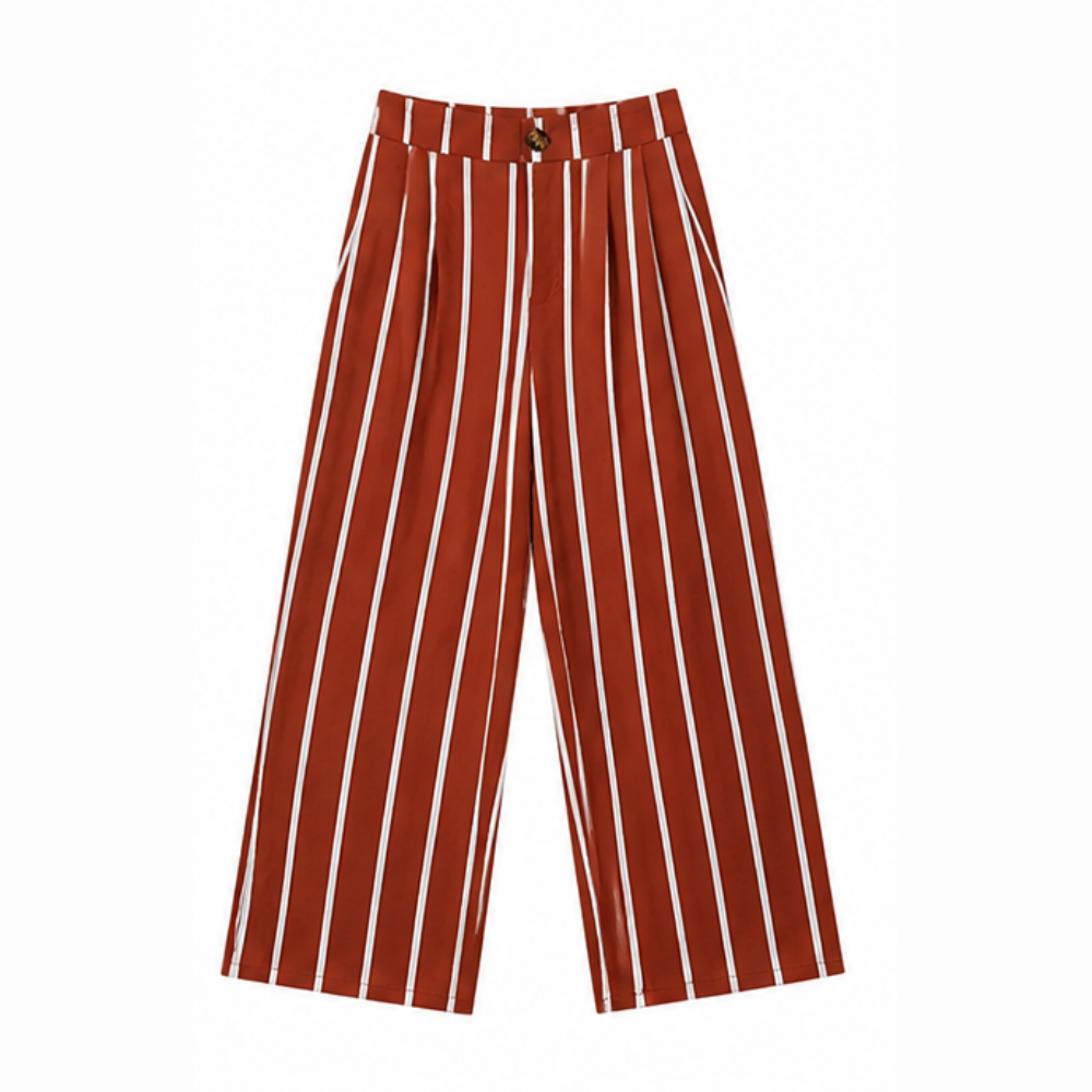 Lunavia™ – High-Waist Wide-Leg Drape Trousers