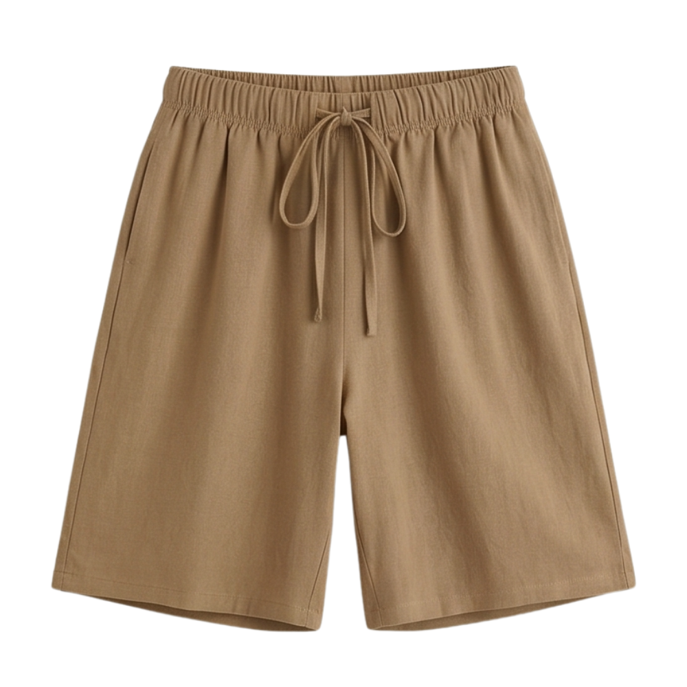 Lumera™ – Wide-Leg Drawstring Shorts with Smocked Waist