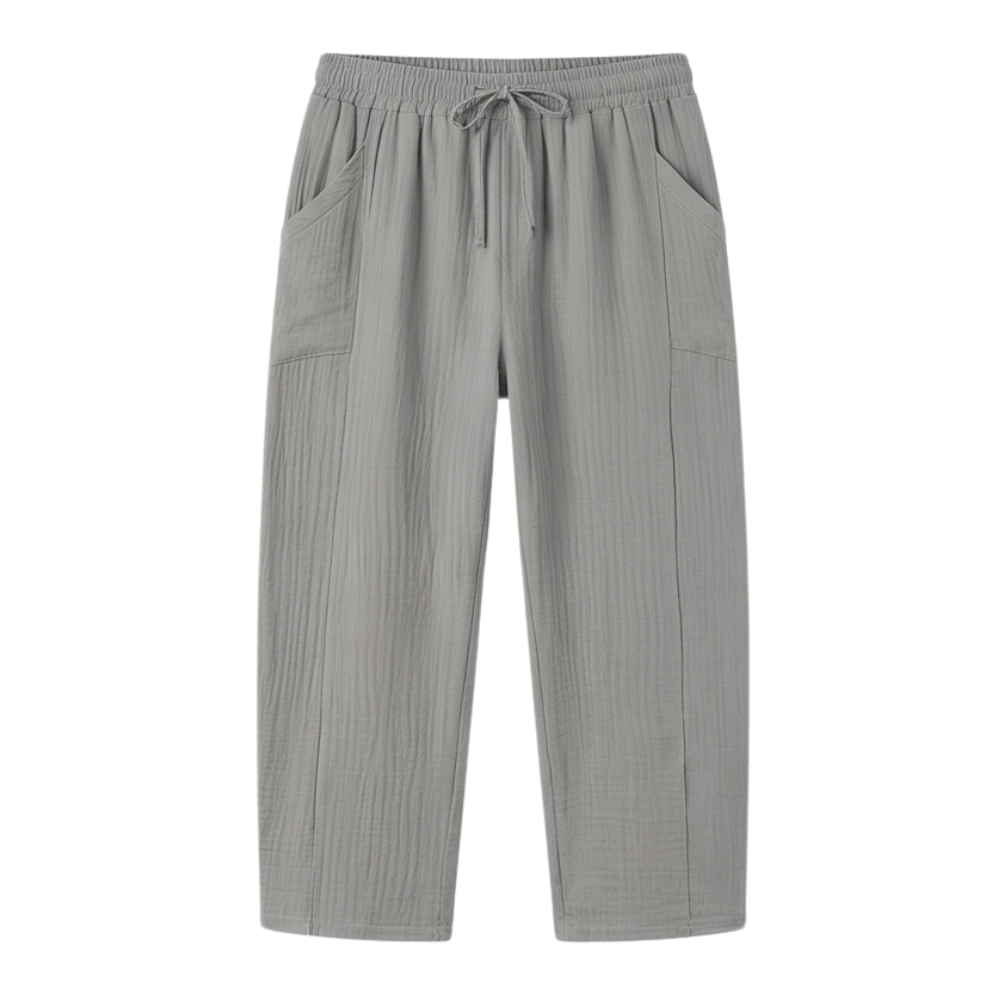 Selora™ - Crinkle Capri Pants for Easy Summer Wea
