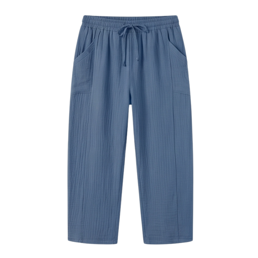 Selora™ - Crinkle Capri Pants for Easy Summer Wea