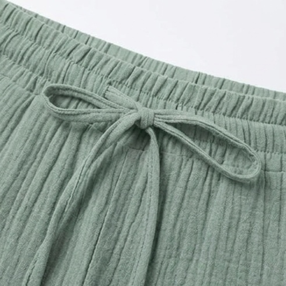 Selora™ - Crinkle Capri Pants for Easy Summer Wea