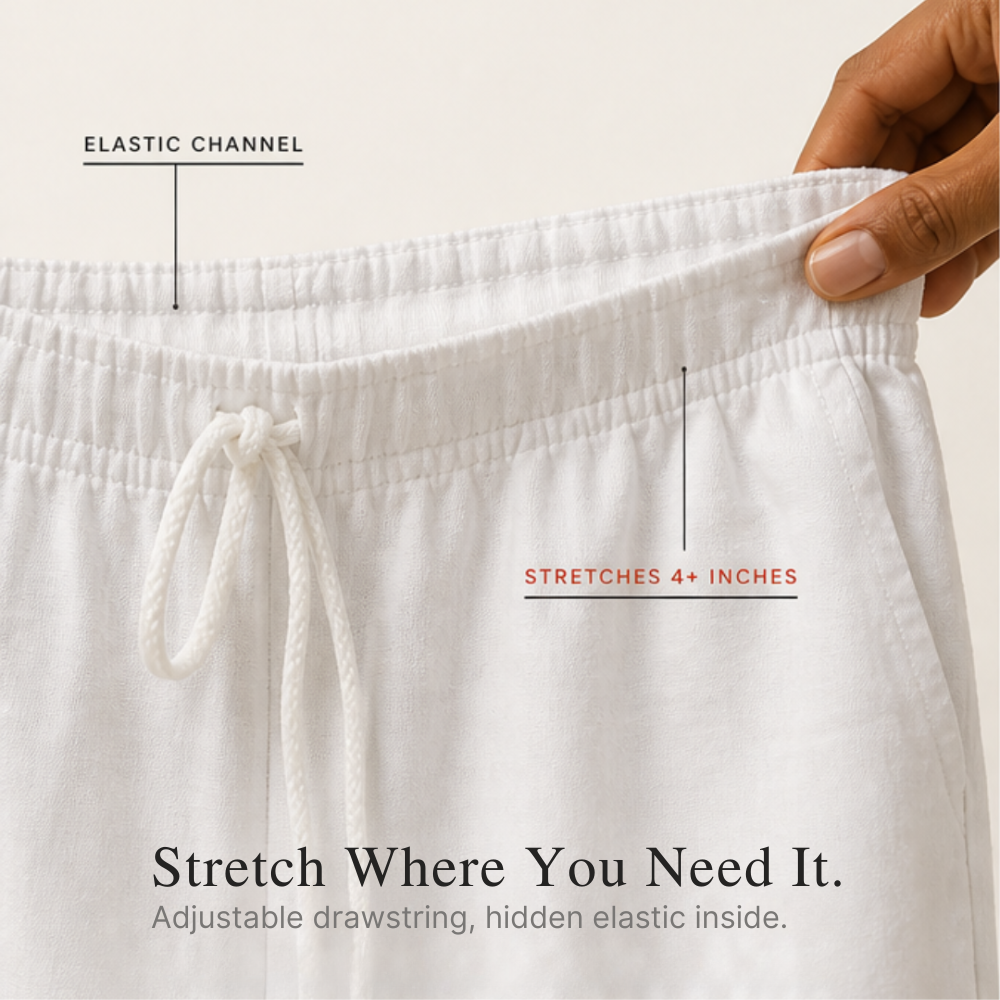 Liora™ – Lace Trim Drawstring Comfort Pants