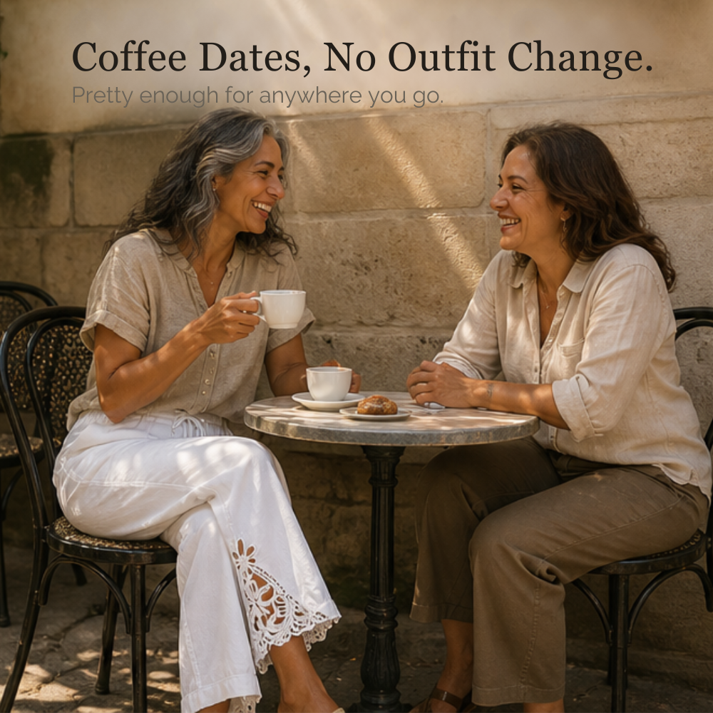 Liora™ – Lace Trim Drawstring Comfort Pants