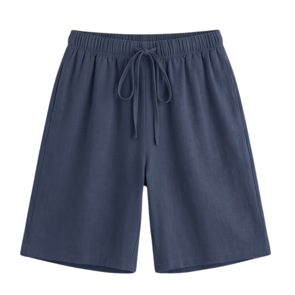 Lumera™ – Wide-Leg Drawstring Shorts with Smocked Waist