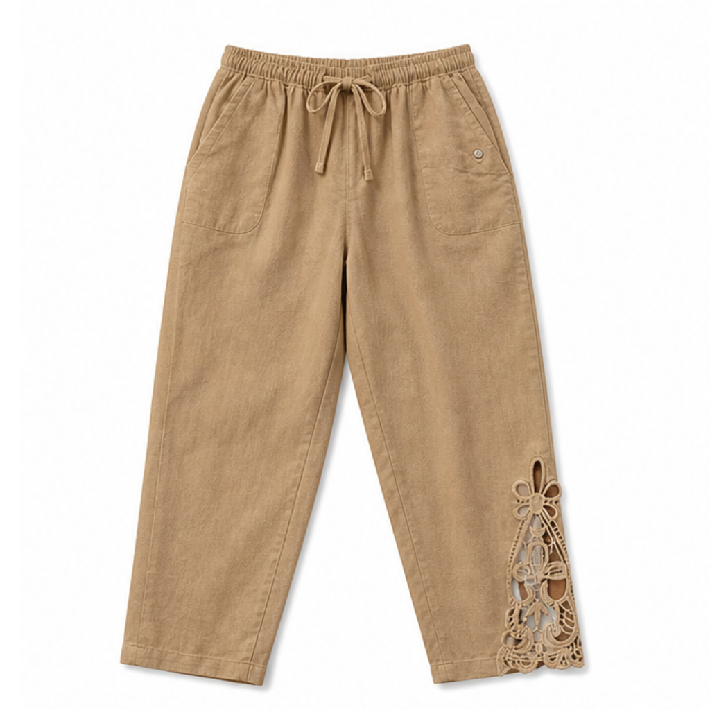 Liora™ – Lace Trim Drawstring Comfort Pants
