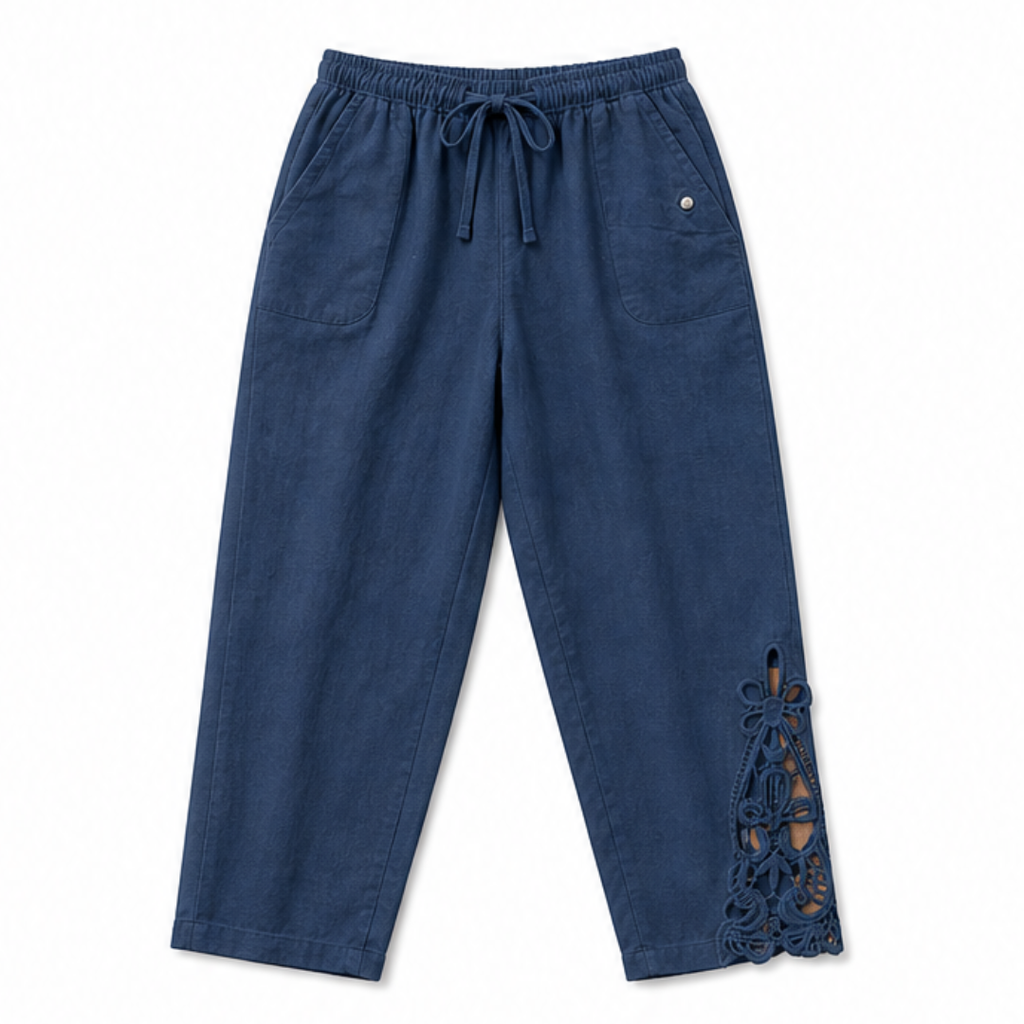 Liora™ – Lace Trim Drawstring Comfort Pants
