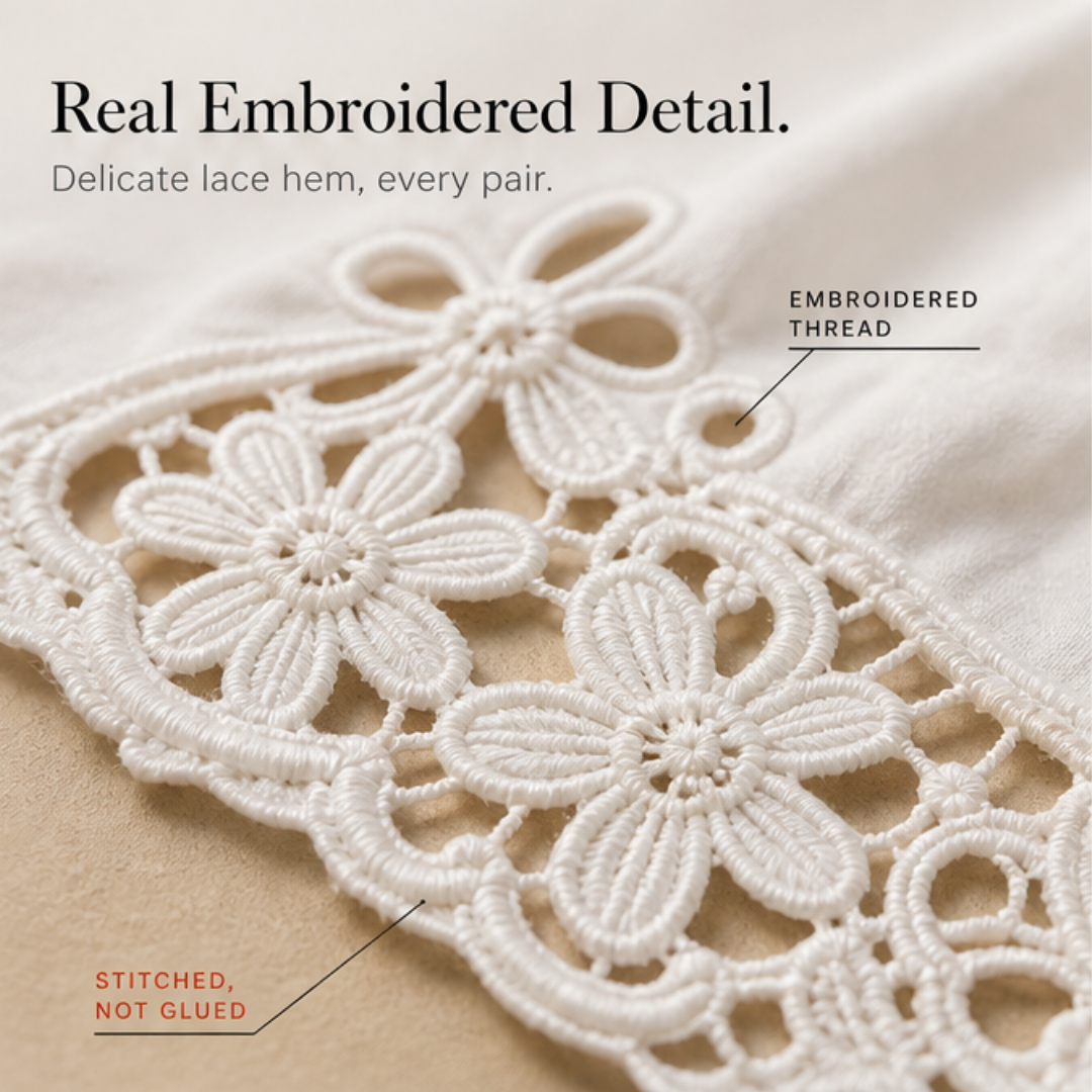 Liora™ – Lace Trim Drawstring Comfort Pants