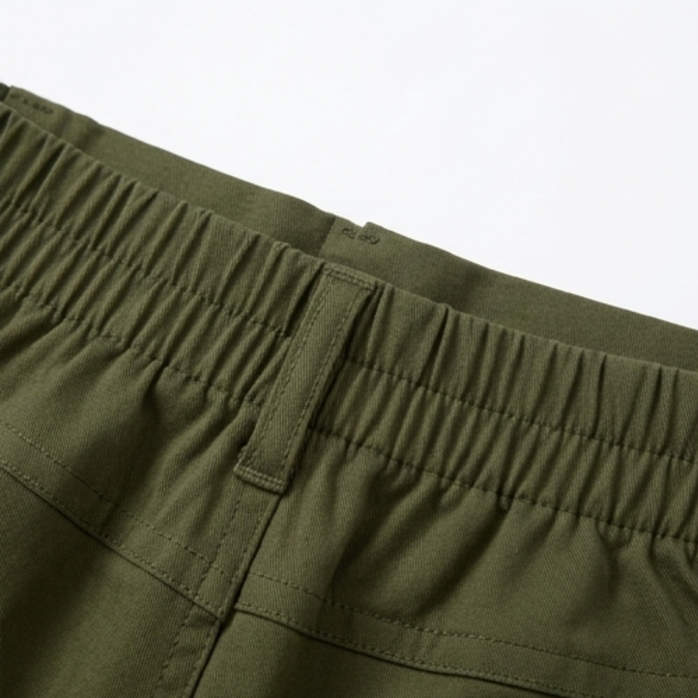Curvella™ – High-Waisted Stretch Cargo Shorts