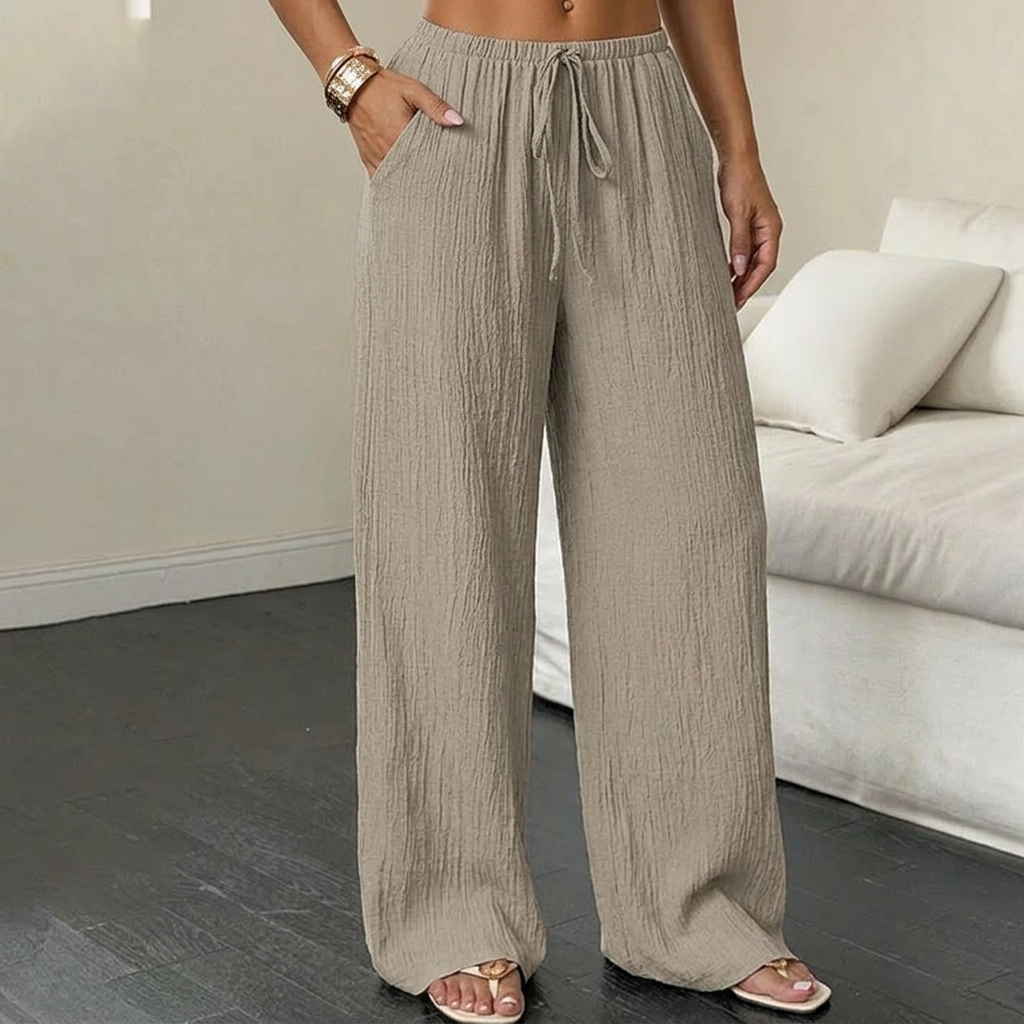 Waverly™ – Crinkle Textured Wide Leg Pants