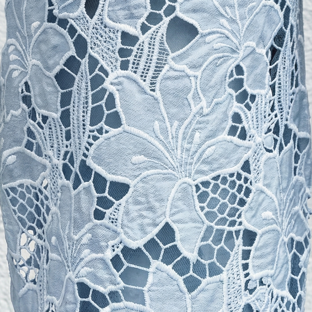 Laceveil™ – Floral Lace Patchwork Wide Leg Jeans