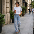 Laceveil™ – Floral Lace Patchwork Wide Leg Jeans