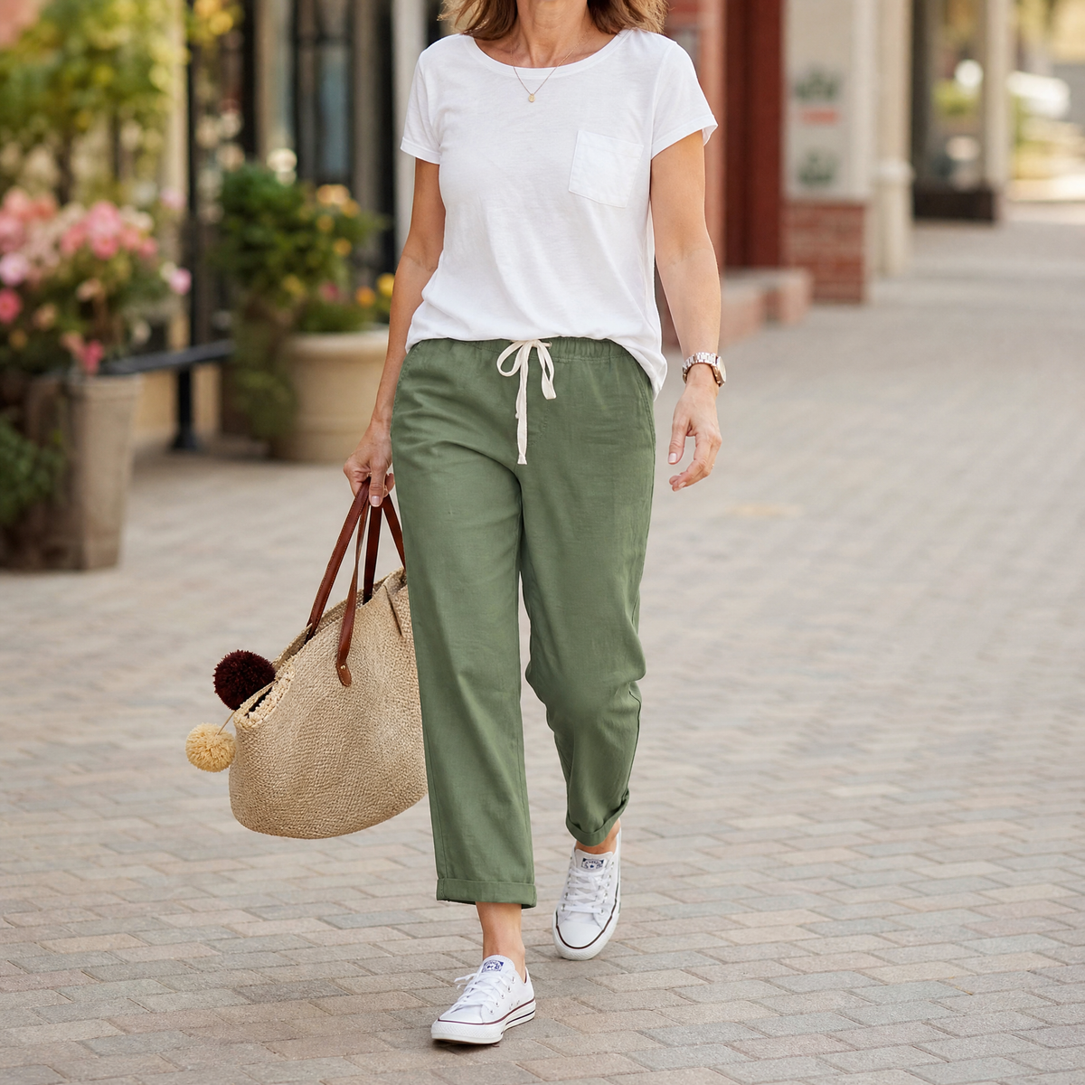 Lirenza™ – Soft Ankle Pants for Everyday Wear