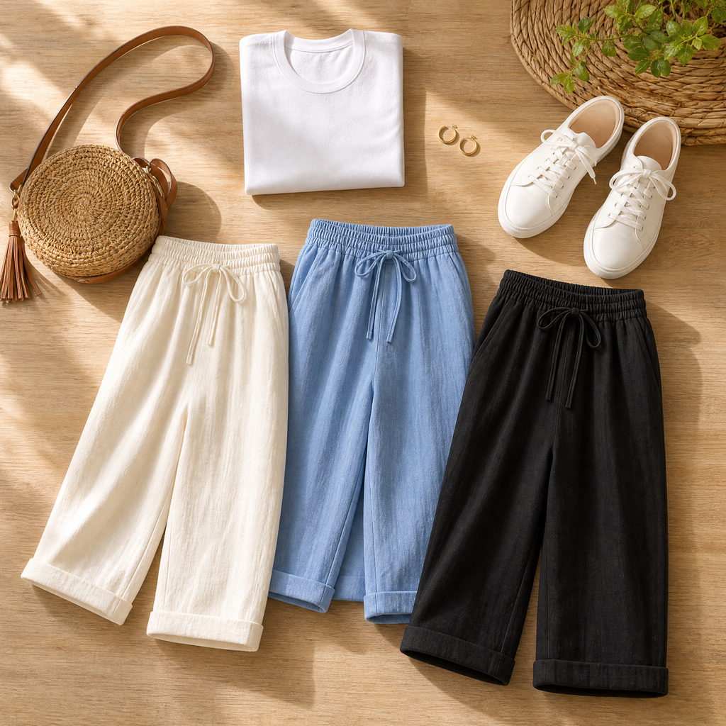 Brisella™ – Breathable Drawstring Capris