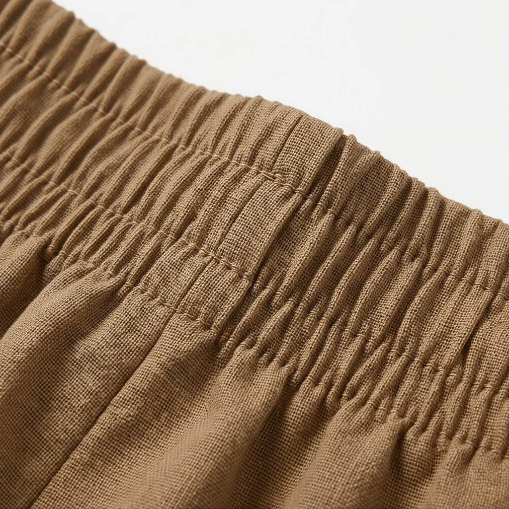 Lumera™ – Wide-Leg Drawstring Shorts with Smocked Waist