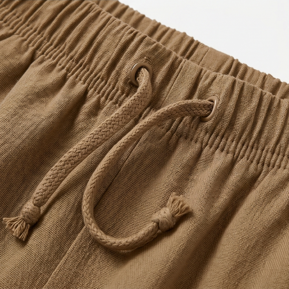 Lumera™ – Wide-Leg Drawstring Shorts with Smocked Waist