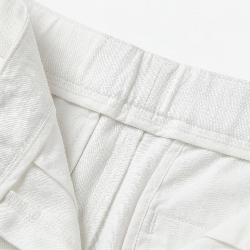 Lunessa™ – Button-Hem Cropped Cotton Pants