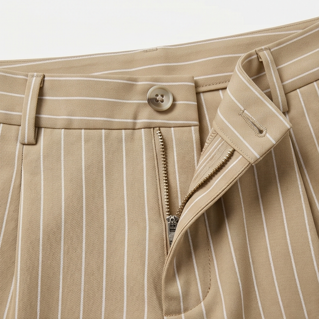 Solène™ High-Waisted Striped Wide-Leg Trousers for Effortless Polish